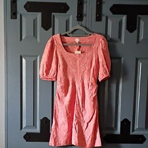 a new day Coral Pink Short Sleeve Mini Dress